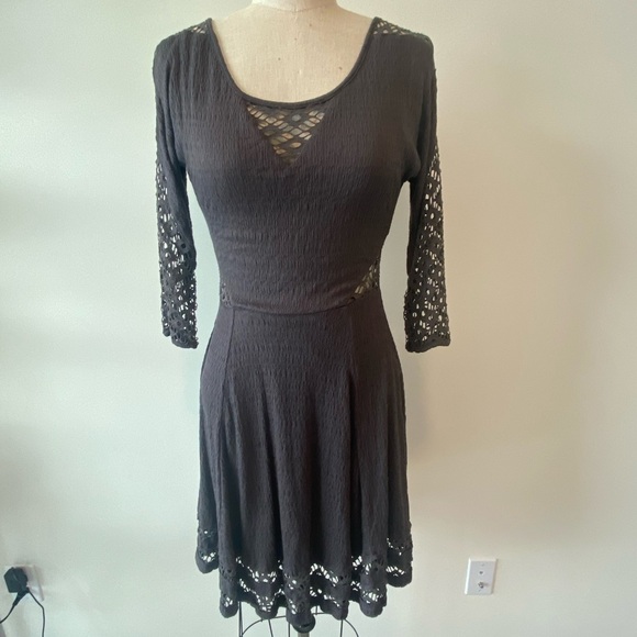 Free People Dress in Charcoal - Picture 2 of 6